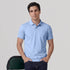 XYXX Accent Cotton Polo T-shirt - Sky Blue