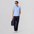 XYXX Accent Cotton Polo T-shirt - Sky Blue