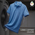XYXX Accent Cotton Polo T-shirt - French Blue