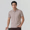 XYXX Accent Cotton Polo T-shirt - Blush Grey