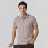 XYXX Accent Cotton Polo T-shirt - Blush Grey