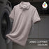 XYXX Accent Cotton Polo T-shirt - Blush Grey