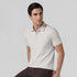 XYXX Accent Cotton Polo T-shirt - Pearl White