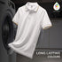 XYXX Accent Cotton Polo T-shirt - Pearl White
