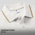 XYXX Accent Cotton Polo T-shirt - Pearl White