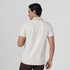 XYXX Accent Cotton Polo T-shirt - Pearl White