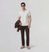 XYXX Accent Cotton Polo T-shirt - Pearl White