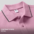 XYXX Accent Cotton Polo T-shirt - Blush Pink