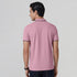 XYXX Accent Cotton Polo T-shirt - Blush Pink