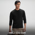 XYXX Full Sleeve Crew Neck T-Shirt - Pitch Black