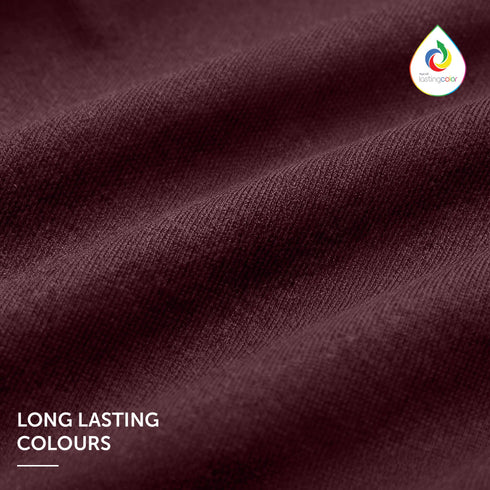 XYXX Full Sleeve Polo - Merlot Maroon