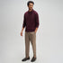 XYXX Full Sleeve Polo - Merlot Maroon