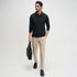 XYXX Full Sleeve Polo - Pitch Black