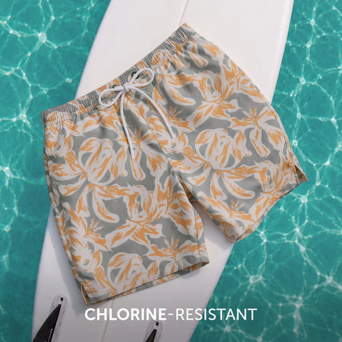 XYXX Printed Swim Shorts - Chrome Grey