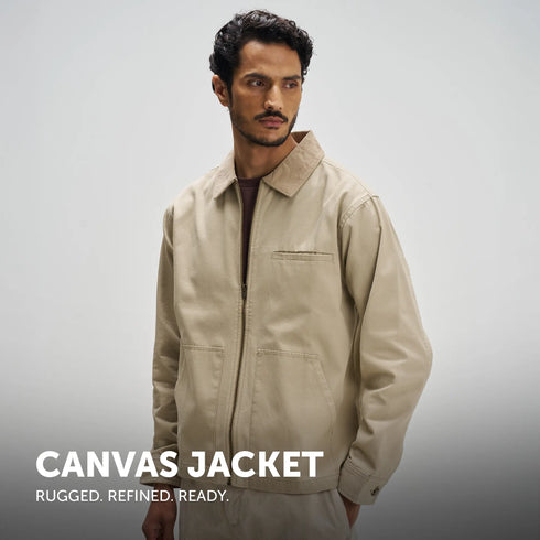 XYXX Cotton Canvas Jacket - Dusty Beige