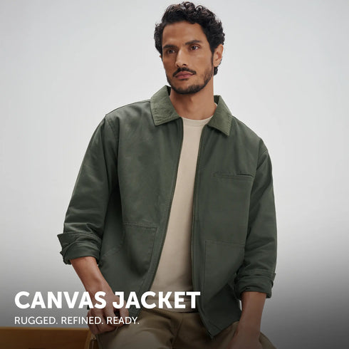 XYXX Cotton Canvas Jacket - Dusty Olive