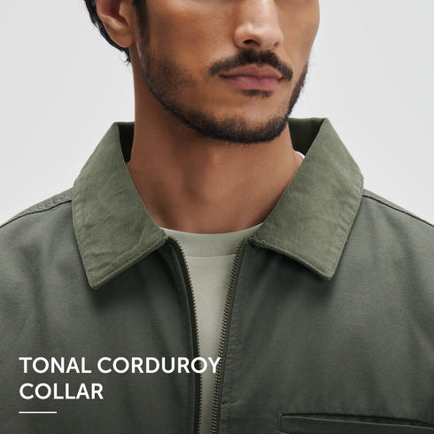 XYXX Cotton Canvas Jacket - Dusty Olive