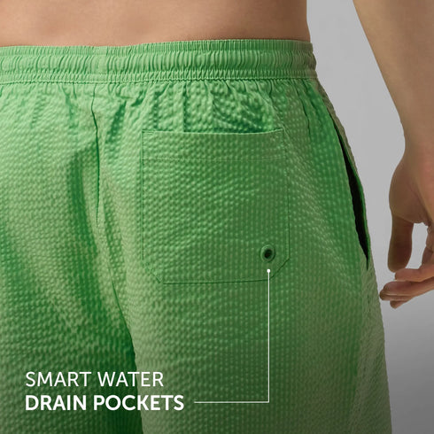 XYXX Seersucker Swim Shorts - Grass Green