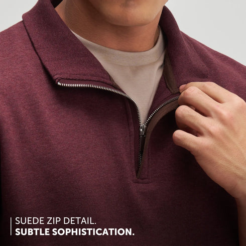 XYXX Half-Zip Pullover - Auburn Red