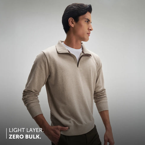 XYXX Half-Zip Pullover - Irish Beige
