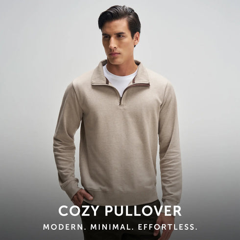 XYXX Half-Zip Pullover - Irish Beige
