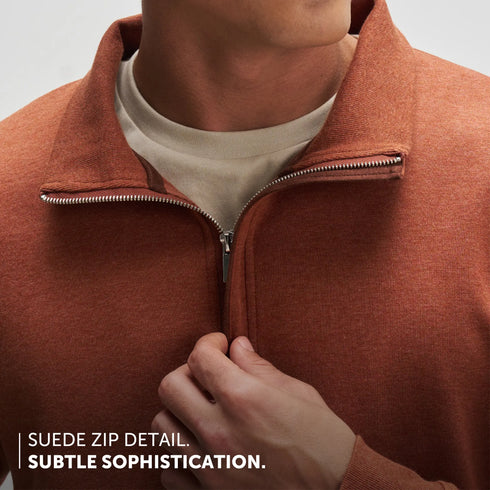 XYXX Half-Zip Pullover - Caramel Brown