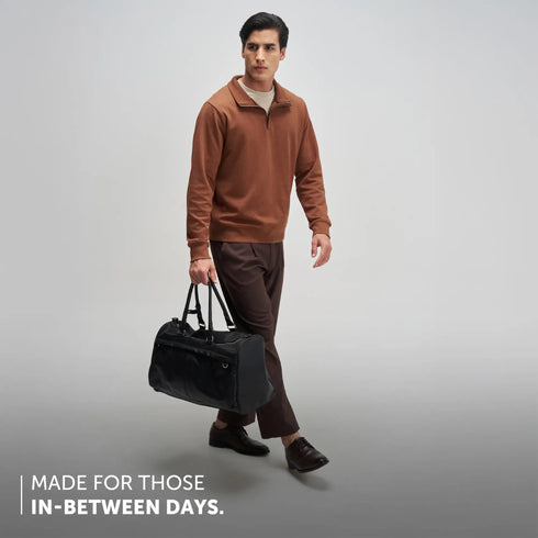 XYXX Half-Zip Pullover - Caramel Brown