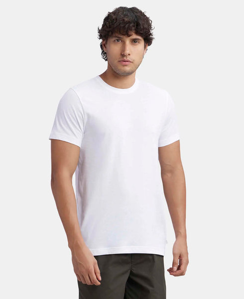 Jockey Super Combed Cotton Half Sleeved Inner T| Shirt | White