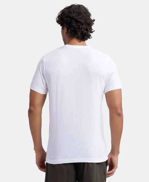Jockey Super Combed Cotton Half Sleeved Inner T| Shirt | White