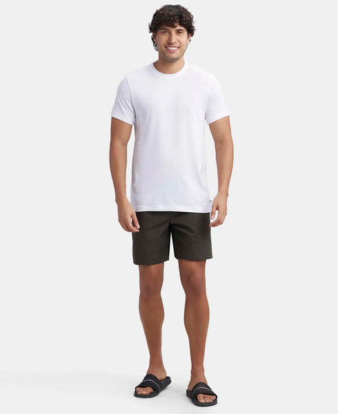 Jockey Super Combed Cotton Half Sleeved Inner T| Shirt | White
