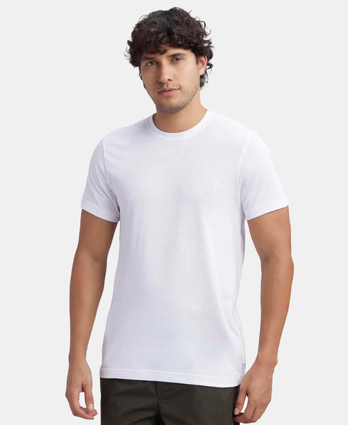 Jockey Super Combed Cotton Half Sleeved Inner T| Shirt | White