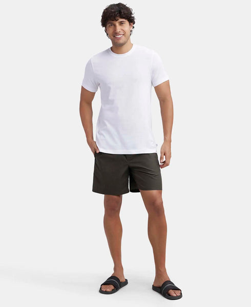 Jockey Super Combed Cotton Half Sleeved Inner T| Shirt | White