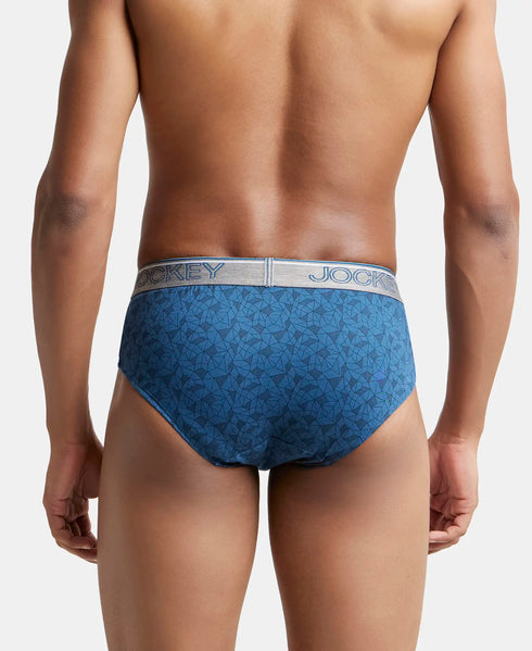 Jockey Cotton Printed Brief with Ultrasoft Waistband | Assorted | Pack of 2