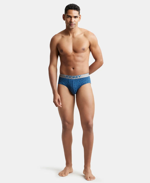 Jockey Cotton Printed Brief with Ultrasoft Waistband | Assorted | Pack of 2