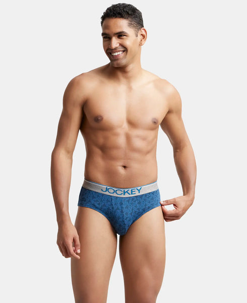 Jockey Cotton Printed Brief with Ultrasoft Waistband | Assorted | Pack of 2