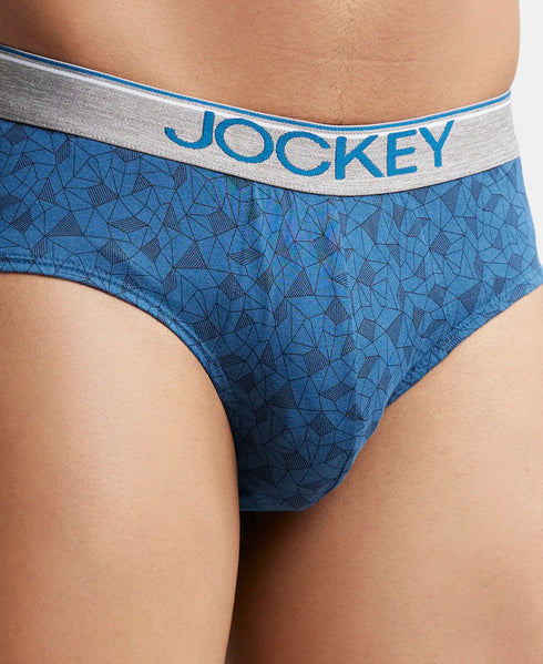 Jockey Cotton Printed Brief with Ultrasoft Waistband | Assorted | Pack of 2