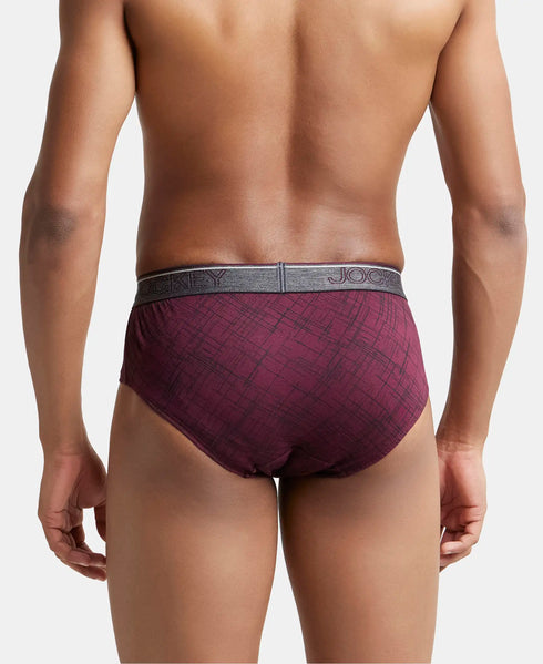 Jockey Cotton Printed Brief with Ultrasoft Waistband | Assorted | Pack of 2