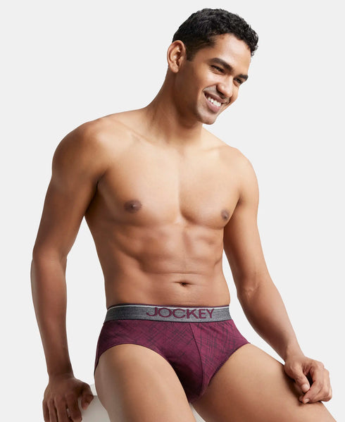 Jockey Cotton Printed Brief with Ultrasoft Waistband | Assorted | Pack of 2