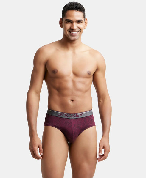 Jockey Cotton Printed Brief with Ultrasoft Waistband | Assorted | Pack of 2