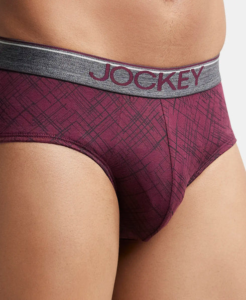 Jockey Cotton Printed Brief with Ultrasoft Waistband | Assorted | Pack of 2
