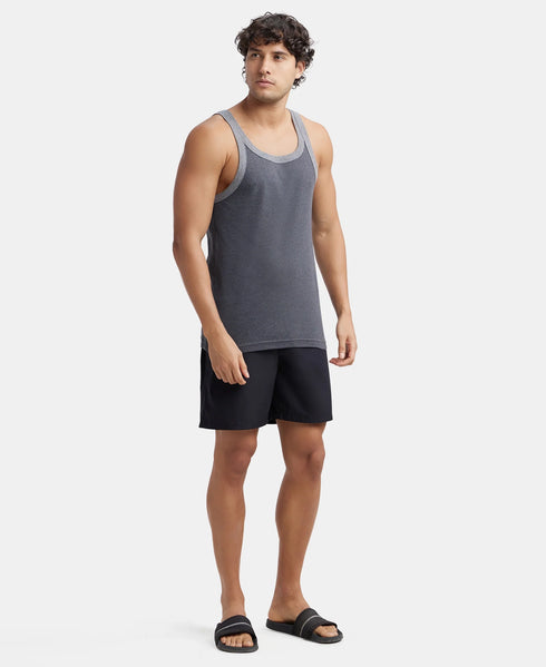 Jockey Super Combed Mercerized Cotton Woven Fabric Boxer Shorts | Black