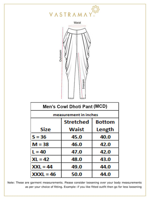 Vastramay Men's Red Cotton Lycra Harem Pant