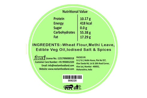 Neelam Foodland Methi Dhebra
