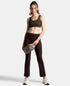 Jockey Wirefree Padded Microfiber Stretch Full Coverage Active Bra with Front Zipper Styling - Coffee