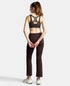 Jockey Wirefree Padded Microfiber Stretch Full Coverage Active Bra with Front Zipper Styling - Coffee