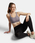 Jockey Wirefree Non Padded Microfiber Stretch Full Coverage Sports Bra with StayDry Treatment - Minimal Grey