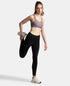 Jockey Wirefree Non Padded Microfiber Stretch Full Coverage Sports Bra with StayDry Treatment - Minimal Grey