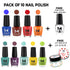 Moraze Cosmetics Nail Paint Pack 10 Highly Glossy Pigmented Shades