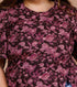 Miravan Womens Maroon Plus Size Cotton Floral Printed Top