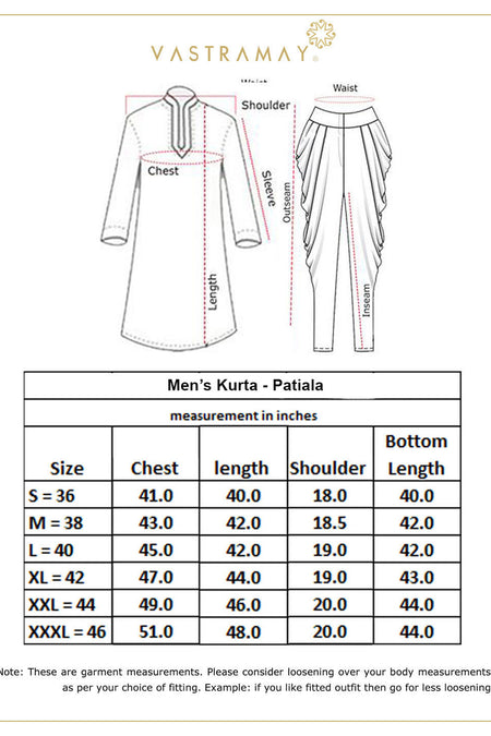 SHRESTHA By VASTRAMAY Men's Yellow Georgette Zari With Sequins Worked Kurta Patiala Set